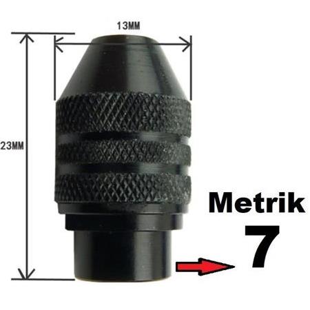 7mm Mini Gravür makinası için otomatik Anahtarsız Mandren 3 çeneli Mandrel Penset chuck