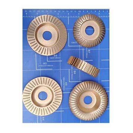 Ahşap için spiral avuç taşlama diski 5 Parça Oyma Aşındırma titanyum disk seti