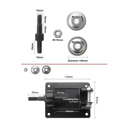 Matkap Için Bileme Eğeleme Parlatma Stand Değirmen Taşı 3lü Polisaj Diski Seti Polisaj Braket Tabanı