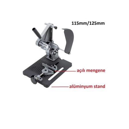 Açılı Kesme ve Taşlama Standı Avuç Taşlama Tezgahı Sehpası 115-125mm alüminyum stand